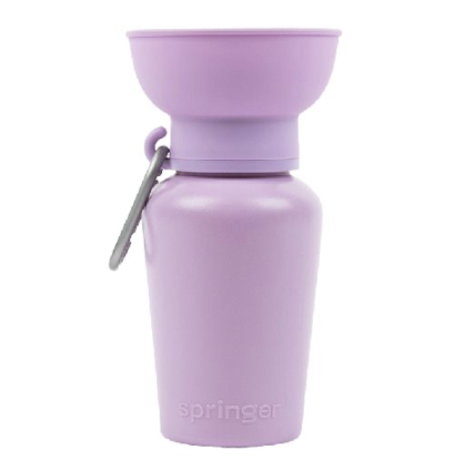圖片 Springer - 丁香紫 590ml 寵物摺叠便携防漏水樽
